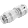 Festo NPQP Series Pneumatic Reducer Nipple Push-in Fitting, 6 mm to 4 mm, Polypropylene, Chemical NPQP-D-Q6-Q4-FD-P10