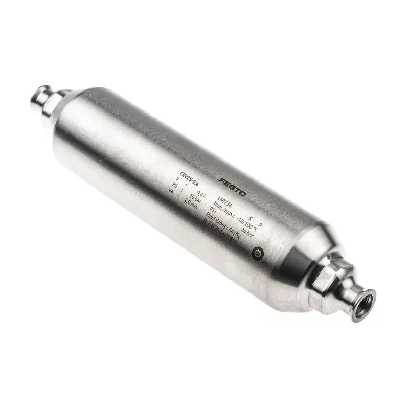 Festo Air Reservoir 0.4L, G 1/4, 16 bar, High Alloy Stainless Steel, CRVZS-0.4