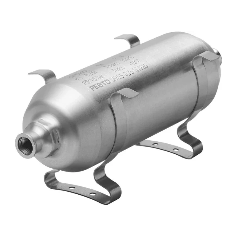 Festo Air Reservoir 0.4L, G 1/4, 16 bar, High Alloy Stainless Steel, CRVZS-0.4