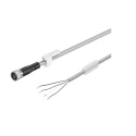 Festo NEBU Series Sensor & Actuator Cable NEBU-M8G4-K-5-LE4, M8 x 1, Open End, For Energy Chain, 5m, IP69K