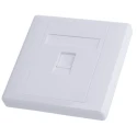 RS PRO White Telephone Socket, 2 Gangs, RJ45, Cat5e/Cat6 Compatible, 556-881