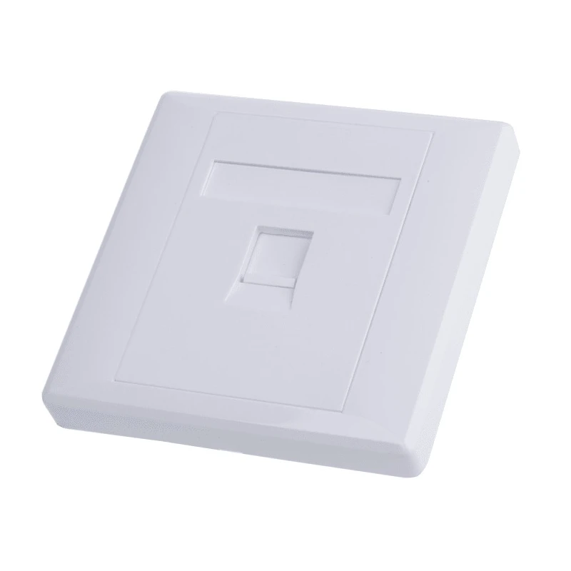 RS PRO White Telephone Socket, 2 Gangs, RJ45, Cat5e/Cat6 Compatible, 556-881