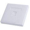 RS PRO White Telephone Socket, 2 Gangs, RJ45, Cat5e/Cat6 Compatible, 556-881