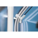 HellermannTyton White Adhesive Cable Tie Mount, Polyamide 66, 5.4mm Tie Width, 28×28mm 151-02977 FMB4APT-A-PA66HS-WH