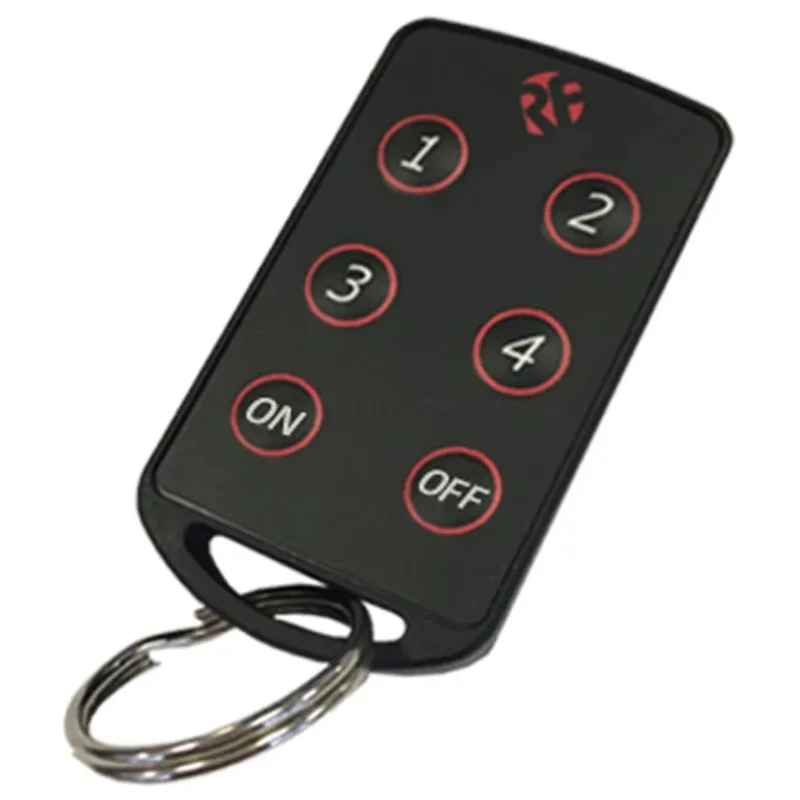 RF Solutions 4 Button Remote Control Key Fob, 869.5 MHz, IP68 Waterproof, 2–3V, 6 Channel FOBBER-8T6