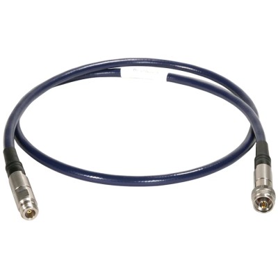Huber+Suhner ST18A Series Coaxial Cable, Type N Male to N Female, 3 m, 50 Ω, 18 GHz, PTFE Jacket, Blue ST18A