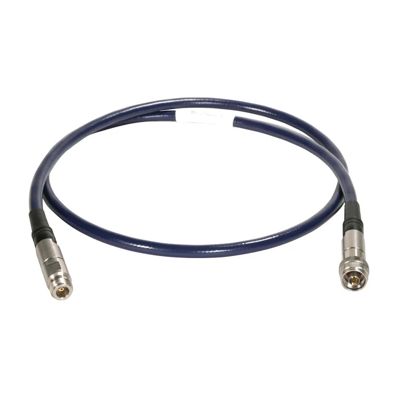 Huber+Suhner ST18A Series Coaxial Cable, Type N Male to N Female, 3 m, 50 Ω, 18 GHz, PTFE Jacket, Blue ST18A