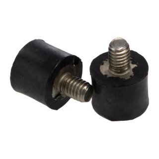 RS PRO Cylindrical M4 Anti-Vibration Mount Male Buffer Foot, 18kg Compression, EPDM Rubber, 10mm OD, 8mm H 126-3927