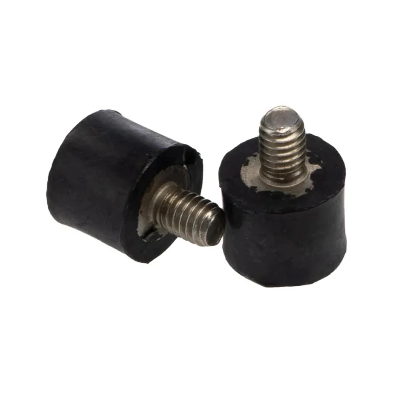 RS PRO Cylindrical M4 Anti-Vibration Mount Male Buffer Foot, 18kg Compression, EPDM Rubber, 10mm OD, 8mm H 126-3927