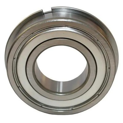 SKF Single Row Deep Groove Ball Bearing 6005-2ZNR, Shielded, Snap Ring, 25mm ID, 47mm OD, 12mm Width