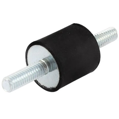 RS PRO M8 Male to Male Bobbin Anti-Vibration Mount, Natural Rubber, 75.6 kg Compression Load, 30 mm OD, 15 mm Height 126-3963