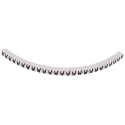 HellermannTyton Helagrip Slide-On Cable Marker Pre-Printed "W" PVC 1–3mm Cable Range White/Black 901-10439