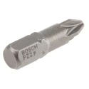 Bosch Screwdriver Bit Set PZ2, 1/4 in Hex Drive, 25 mm Length, Extra Hard, Pack of 3, 2607001558