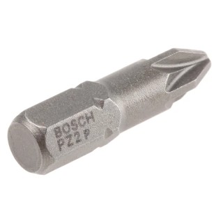 Bosch Screwdriver Bit Set PZ2, 1/4 in Hex Drive, 25 mm Length, Extra Hard, Pack of 3, 2607001558