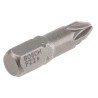 Bosch Screwdriver Bit Set PZ2, 1/4 in Hex Drive, 25 mm Length, Extra Hard, Pack of 3, 2607001558