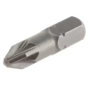 Bosch Screwdriver Bit Set PZ2, 1/4 in Hex Drive, 25 mm Length, Extra Hard, Pack of 3, 2607001558