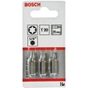 Bosch Screwdriver Bit 1/4 in Tip T20 Hex Drive 25 mm Extra Hard Star Bit 1 Piece 2607001611