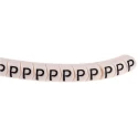 HellermannTyton Helagrip Slide-On Cable Marker, Pre-Printed 'P', 1–3mm, Black on White, PVC, 901-10435