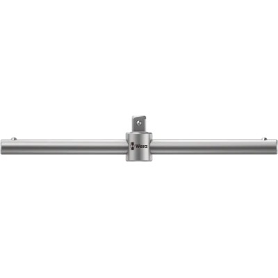 Wera 1/2 Inch Square Sliding T-Handle, Chrome Vanadium Steel, 250mm Overall Length, 05003636001