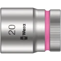 Wera 1/2 in Drive 20 mm 6 Point Hex Socket, Chrome Vanadium Steel, 37 mm Length 05003611001