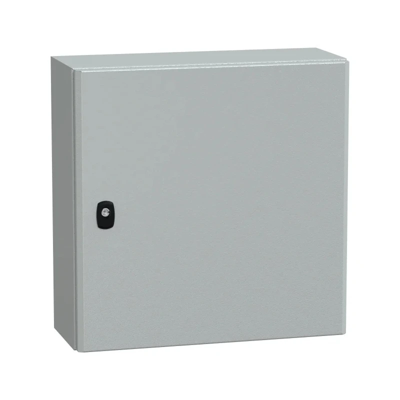 RS PRO PanelSet S3D Series Steel Wall Box, IP66, IK10, 500 x 500 x 200 mm, Grey NSYS3D5520P