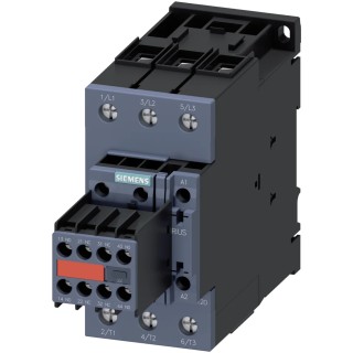 Siemens 3-Pole Contactor, 33V AC/DC Coil, 3 NO, 70A, 22kW at 400V, Screw Clamp, DIN Rail, 3RT2036-1NB34-3MA0