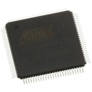 Microchip 32-bit AVR32 Microcontroller 66MHz, 512kB Flash, 64kB RAM, 100-Pin TQFP Surface Mount AT32UC3A1512-AUT