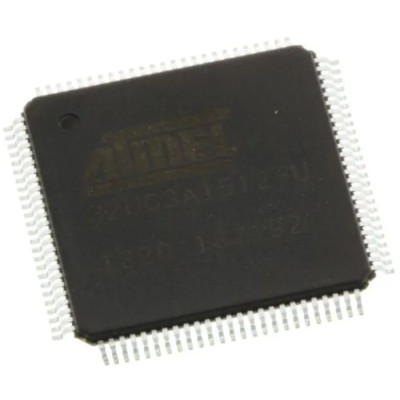 Microchip 32-bit AVR32 Microcontroller 66MHz, 512kB Flash, 64kB RAM, 100-Pin TQFP Surface Mount AT32UC3A1512-AUT