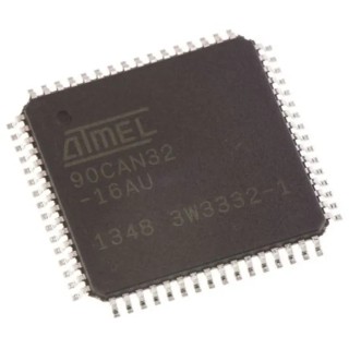 Microchip 8-bit AVR Microcontroller 16 MHz, 32kB Flash, 64-Pin TQFP AT90CAN32-16AU