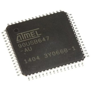 Microchip AT90USB647-AU AVR 8-Bit Microcontroller, 16MHz, 64KB Flash, 64-Pin TQFP