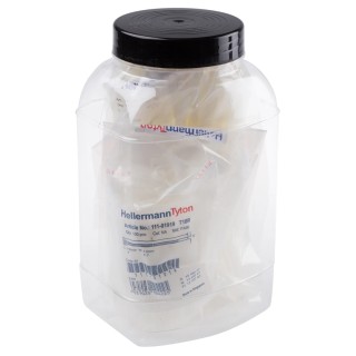 HellermannTyton Cable Tie Set Non-Releasable Natural Polyamide 66, Width 2.5mm, Multi-Tie HT JAR2 CABLE TIE JAR NT TIES