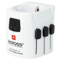 SKROSS Pro Light Schuko to World Travel Adapter 250V 6.3A Multi-Country SKR-0073RS