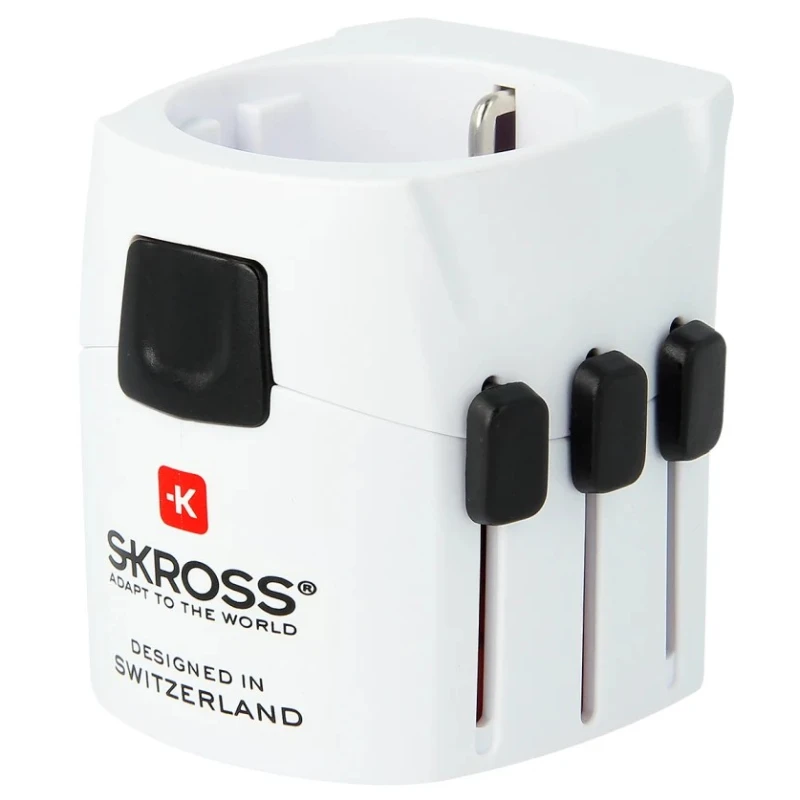 SKROSS Pro Light Schuko to World Travel Adapter 250V 6.3A Multi-Country SKR-0073RS