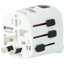 SKROSS Pro Light Schuko to World Travel Adapter 250V 6.3A Multi-Country SKR-0073RS