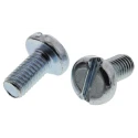 RS PRO Slot Pan Steel Machine Screw, Passivated Zinc Plated, 12 mm Length, M6 Thread, Steel, Slot Drive 560-120