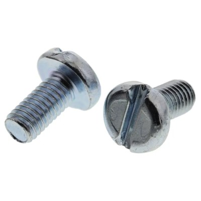 RS PRO Slot Pan Steel Machine Screw, Passivated Zinc Plated, 12 mm Length, M6 Thread, Steel, Slot Drive 560-120