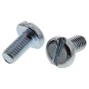 RS PRO Slot Pan Steel Machine Screw, Passivated Zinc Plated, 12 mm Length, M6 Thread, Steel, Slot Drive 560-120