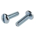 RS PRO Slot Pan Steel Machine Screw M6 Thread, 20 mm Length, Bright Zinc Plated Steel, Slotted Drive, DIN 85, 560-142