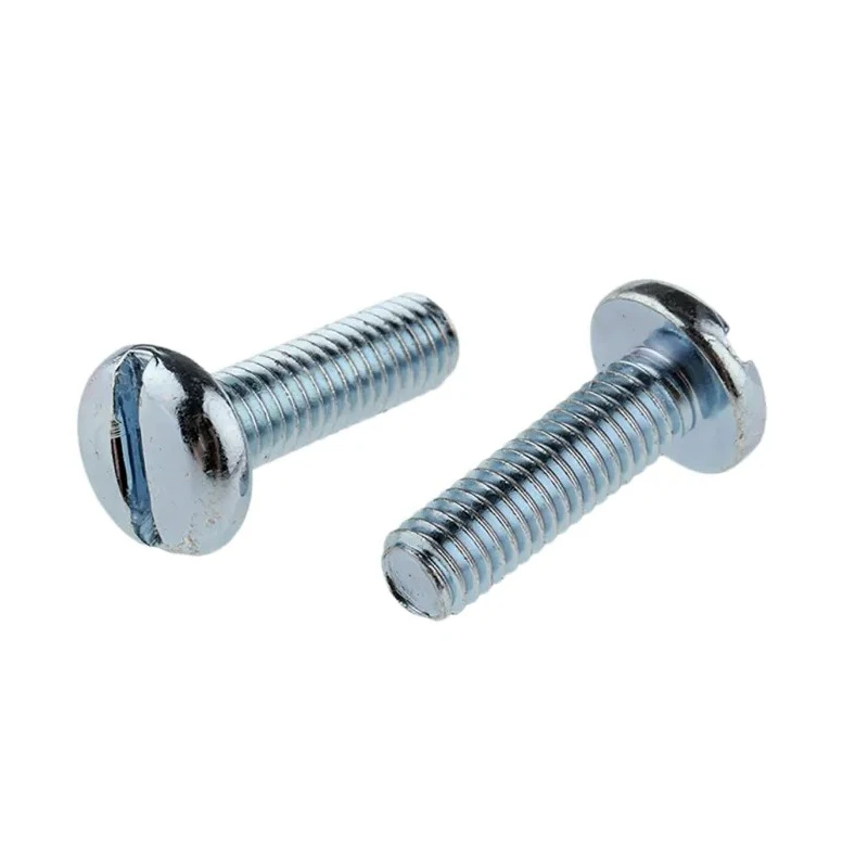 RS PRO Slot Pan Steel Machine Screw M6 Thread, 20 mm Length, Bright Zinc Plated Steel, Slotted Drive, DIN 85, 560-142