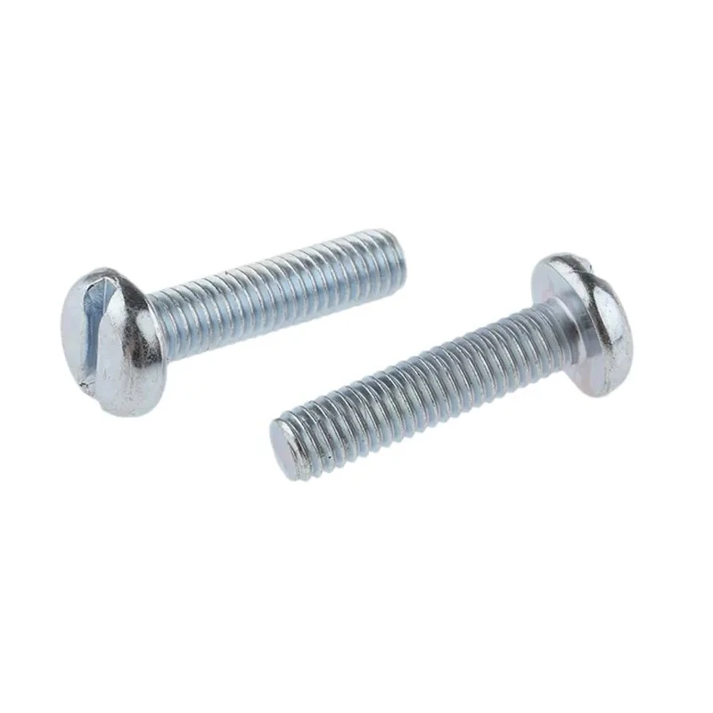 RS PRO Slot Pan Steel Machine Screw, M6 Thread, 25 mm Length, Passivated Zinc Plated Steel, DIN 85, 560-158