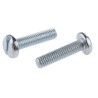RS PRO Slot Pan Steel Machine Screw, M6 Thread, 25 mm Length, Passivated Zinc Plated Steel, DIN 85, 560-158
