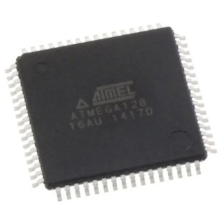 Microchip ATMEGA128-16AU 8-Bit AVR Microcontroller, 16 MHz, 128 kB Flash, 64-Pin TQFP
