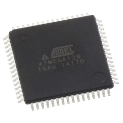Microchip ATMEGA128-16AU 8-Bit AVR Microcontroller, 16 MHz, 128 kB Flash, 64-Pin TQFP