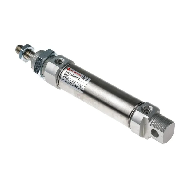 Norgren Pneumatic Roundline Cylinder 25mm Bore, 25mm Stroke, Double Acting, Stainless Steel Body, RM/8025/M/25