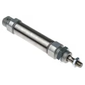 Norgren Pneumatic Roundline Cylinder 25mm Bore, 25mm Stroke, Double Acting, Stainless Steel Body, RM/8025/M/25