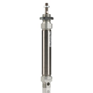 Norgren Pneumatic Piston Rod Cylinder, 16mm Bore, 50mm Stroke, Stainless Steel, Double Acting, RM/8016/M/50