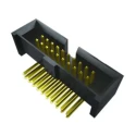 Samtec SHF Series Straight Surface PCB Header, 10 Contacts, 1.27 mm Pitch, 2 Row, Shrouded SHF-105-01-L-D-TH-TR