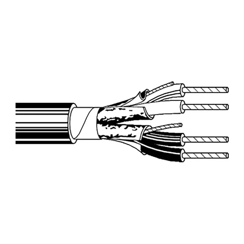 Belden YE00415 Series Data Cable, 2 Pairs, 0.22 mm², 30 m, PVC Sheath, 300V, Silver, Stranded, Model 