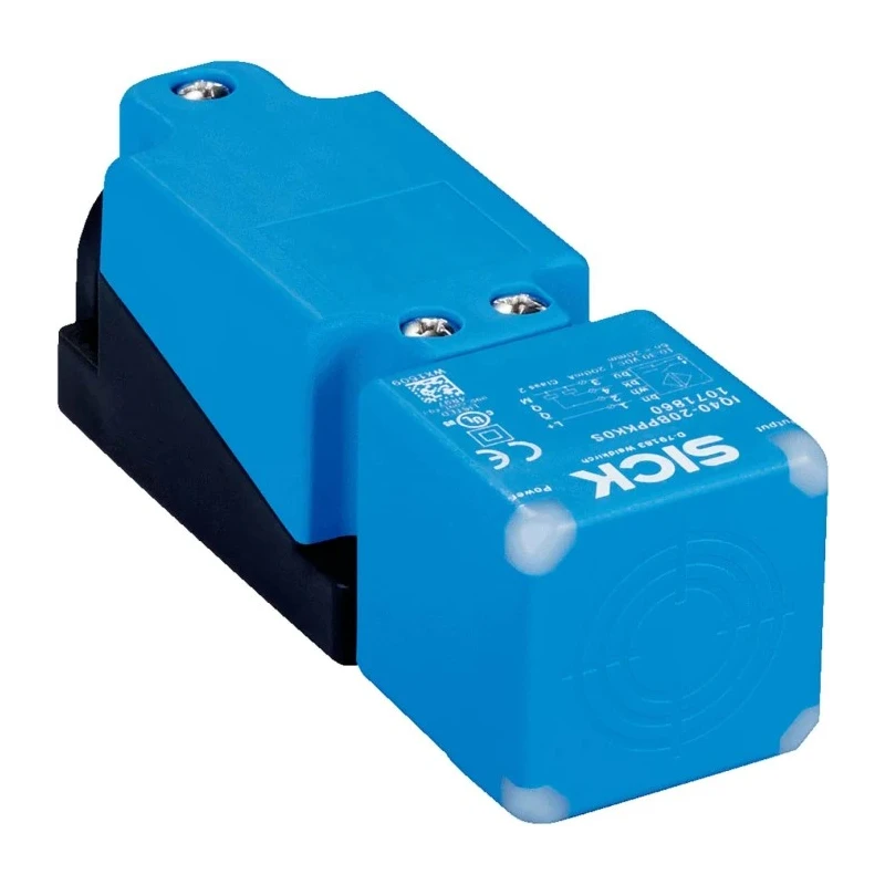 SICK Block Inductive Proximity Sensor, PNP Output, M20 x 1.5, 30V DC, 200mA, 20 mm Sensing, IP69K IQ40-20BPPKK0S