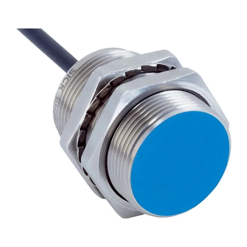 SICK Threaded Barrel Inductive Proximity Sensor, M30 x 1.5, 15 mm Sensing, Stainless Steel Body, NPN Output IMB30-15BNOVU2K